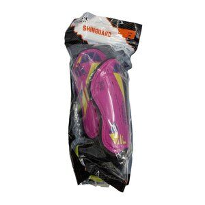 Classic Sport Kids Shin Guards Pink Soccer Protective Gear Youth M New